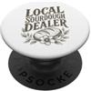 Vintage Sourdough Bread Makers Graphics Rivenditore locale di lievito naturale Panettiere retrò a lievito naturale PopSockets PopGrip Adesivo