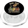 Funny Office Dinosaur Economy Meme Infla Dinosauri e Meteorite: Oh No, L'Economia! PopSockets PopGrip per MagSafe