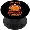 Turkey Family Matching Thanksgiving Tee Sono la famiglia Smart Turkey Matching Ringraziamento PopSockets PopGrip Adesivo