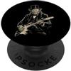 Halloween Retro Vintage Funny Britain Ho Winston Churchill Werewolf Suonare la chitarra Inghilterra britannica Regno Unito PopSockets PopGrip Adesivo