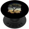 PM-Artistic Il vecchio albero nella savana è un simbolo della natura e PopSockets PopGrip Adesivo