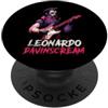 Halloween Retro 80s 90s Funny Rock & Rol Leonardo da Vinci Vampire Suonare la Chitarra Storia Italiana Alt PopSockets PopGrip Adesivo