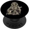 Halloween Vintage Retro Funny Scary Musi Cleopatra Zombie Suonare Chitarra Egitto Egitto Alt Musica PopSockets PopGrip Adesivo