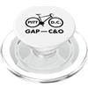 Esskay Designs C&O Canal Towpath Tees C&O Canal Towpath - GAP Pittsburgh Washington D.C. PopSockets PopGrip per MagSafe