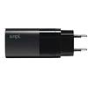 Smpl, caricabatterie GaN - Tecnologia con nitruro di gallio, ricarica rapida 65 W, 3 porte (2 USB C + 1 USB A), ricarica iPhone, iPad, Macbook Apple/Samsung/Huawei/Xiaomi Black
