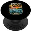 Hawaii Travel Crew Designs Crociera alle Hawaii 2026 Viaggio di squadra per le vacanze in famiglia PopSockets PopGrip Adesivo