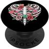 Camicie e regali di caramelle con cuore Scheletro di Halloween Candy Cuore Gabbia toracica San PopSockets PopGrip Adesivo