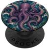 Belle Epoque Animals Art Nouveau Polpo Kraken Mostro di mare profondo PopSockets PopGrip Adesivo