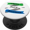 WAYout Arts Freetown Sierra Leone Bandiera Sierra Leone Unità Libertà Giustizia PopSockets PopGrip Adesivo