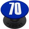 Leggende dello sport Squadra sportiva numero bianco n. 70 PopSockets PopGrip Adesivo