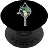 Dragon Realm Creations Cute Baby Dragon Sbirciando Zipper Fantasy Creatura PopSockets PopGrip Adesivo