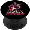Halloween Retro 80s 90s Funny Italian Ar Leonardo da Vinci Zombie Suonare Chitarra Musica Rinascimentale PopSockets PopGrip Adesivo