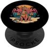 Tropical Dragon Designs Occhiali da sole retrò Dragon Beach Sunset Vacation PopSockets PopGrip Adesivo
