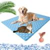 Pnedeodm Dog Cooling Mat - Breathable Pet Cooling Mat for Dogs and Cats, Washable Dog Cool Mats for Indoor, Outdoor, Crate, and Travel, Non-Slip Coolings Pad (S(40 * 30CM))