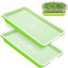 Ufdeoton 2 ciotole per la coltivazione di germogli e microgreen, 22 x 14 cm