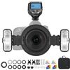 GODOX MF12-K2 Macro Flash da 12 W con GODOX XproII-N,ontrollo wireless 2.4G,Modalità TTL/M,Batteria al Litio 3.7V/6.29W,MF12-K2 Compatibile con Nikon,Sony,Canon,Fuji,Olympus e Panasonic