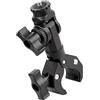 Nucelit Supporto regolabile a 360 gradi per manubrio per moto e bici con supporto per action camera con presa sicura a sgancio rapido
