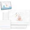 Interbaby - Set di lenzuola per lettino 60 x 120 cotone 100% | lenzuolo per lettino in flanella, caldo, morbido, con lenzuolo con angoli, piano di lavoro e federa per cuscino | ideale per l'inverno |