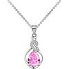 Generic Collana da donna con diamanti che battono un pendente abbagliante