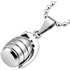 amorili Collana Bomba a Mano in Acciaio Inox - Ciondolo Granata Uomo Donna - Collana Design Particolare Ricercato - Accessorio Streetwear Idea Regalo cll1531