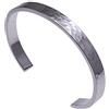 Arfasatti Bracciale Rigido in Argento 925 Massiccio Martellato Fatto a Mano in Italia