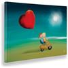 Giallobus - Quadro - ArtKalo - al Mare in Vespa - Tela Canvas Telaio Standard - 140x100 - Pronto da Appendere - Quadri Moderni per la casa