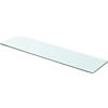 KTHLBRH Mensola sospesa in vetro trasparente, per camera da letto, soggiorno, bagno, cucina, ufficio, 80 cm x 20 cm