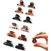 CROMPI Clip per capelli da donna, 12 mini pinze per granchio, accessorio per capelli antiscivolo a doppio dente e colore diverso. Accessori Per Parrucchiere, Accessori Per Ragazza E Donna A Forma Di Farfalla