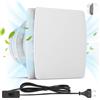 Vrietina Ventilatore da bagno, Ø 100 mm, 12 W, silenzioso, con valvola di ritorno, [< 34 dB - 2200 UPM, 95 m³/h, IPX2, ventilatore da parete con cavo di alimentazione da 3 m, montaggio a parete per cucina,