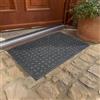 Astra Zerbino antiscivolo per esterni - Tappeto antisporco resistente alle intemperie - Zerbino da esterno per ingresso - 45x75 cm casella grigio