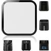 Dbuwqips Paraspruzzi per Co-so-ri Friggitrice ad Aria (5,5 L/6,0 L/6,2 L) e per Philips HD9285/91 (7,2 L)& HD9270/91 (6,2 L) Accessori per Friggitrici ad Aria Resistenti al Calore e Facili da Pulire