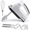 Leaflai Frullatore elettrico a mano a 7 livelli, 300 W, frusta elettrica con 5 inserti in acciaio inox, Turbo-Boost/autocontrollo della velocità + pulsante di espulsione, frullatore alimentare per