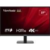 Viewsonic VA VA2708-4K-HD Monitor PC 68,6 cm (27") 3840 x 2160 Pixel 4K Ultra HD LED Nero [VA2708-4K-HD]