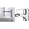 Ibergrif M11299 Rubinetto per lavabo alto, Rubinetto per lavabo girevole a 360° & Star, Miscelatore Bidet Bagno Monocomando, Bidè per Lavabo