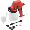 Meister 5412950 Pistola per verniciare 80W, FP80M, arancione, bianco, nero