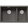 BLANCO SUBLINE 430/270-U - Lavello in granito Silgranit, grigio vulcanico