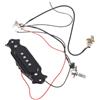VBRYUAW Active Soundhole Pickup Q84C pre-cablato a 4 corde adatto per componenti e accessori per chitarra Cigar Box