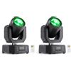 Fieryzeal 2 pezzi 30W Beam Teste Mobili LED Mini Luce da palcoscenico 5 modalità controllo con Telecomando Luci Palcoscenico DMX512 Stroboscopio per Natale Club DJ Discoteca Festa