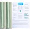 ZEXIJOW 10 Pezzi Rilegatura Fogli A4,Dorsini Rilegafogli A4 Trasparenti,Rilegatore,Capacità 100 Fogli,Raccoglitore scorrevole,Per Casa,Ufficio Documenti Organizzatore di documenti (Verde)