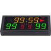 FTVOGUE Tabellone Segnapunti Elettronico a LED 10 Cifre con Display Rosso Arancione Verde di Punteggio Basket con Telecomando per Tabellone Segnapunti per Giochi con la Palla (Spina Europea)