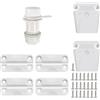 HomeVortex Set completo di componenti di raffreddamento per cerniere Igloo Marine Grade Fermo post scarico e 22 viti