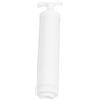 TEHAUX Pompa a Vuoto Portatile Manuale per Sacchetti Sottovuoto in Pvc Bianco, Pompa Sicura per Abbigliamento e Borse Compressione per Uso Domestico e Viaggio