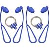 Outanaya Clip per Naso da Nuoto Colore Blu Set 2 Pezzi in Silicone con Cordino, Tappi per Orecchie Impermeabili Protezione del Naso in Acqua per Adulti