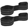 Rjrjc 2 Pezzi Cinturino Polso Antiscivolo Cinturino Polso Fitness Traspirante Sollevamento Supporto per la Mano Avvolgente per allenamenti in Palestra Sollevamento Pesi 34 x 5 cm Nero