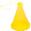 NULYLU Megafono Portatile Giallo in Plastica Affidabile per Eventi Sportivi e Cerimonie Suono Potente per Appassionati e Cheerleading