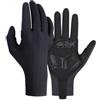Feegow Guanti da ciclismo traspiranti con dita lunghe, con protezione UV e assorbimento degli urti, compatibili con touchscreen, guanti sportivi da bicicletta, per uomo e donna (S, nero)