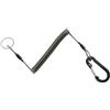 Tufgo Clip di rilascio da pesca con cordino da 1,5 m, supporto magnetico per rete per pinze e carrello di atterraggio, corda metallica in acciaio per pesca a mosca (1,5 m)