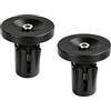 Generic Tappi terminali per manubrio per bici da strada in lega di alluminio Plug per maniglia per biciclette Grip Tappo terminale per manubrio Accessori per bici Spine