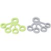 AMONIDA Barella per Dita Rinforzo per Dita in Silicone 2 Pezzi per Allenamento di Riabilitazione delle a Casa, in Ufficio, in Palestra, Verde Chiaro Grigio Chiaro 6,6 Libbre