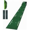 predolo Tappetino da Putting con Linee di Allineamento Portatile Tappetino da Putting con Linee Guida Arrotolabile Attrezzatura Sportiva per Interno